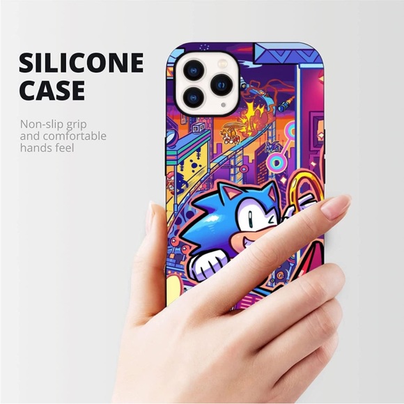 New Cool Compatible with iPhone 15 Pro Case, Shockproof Thin Case (Cute-Sonic-7) - Picture 2 of 8